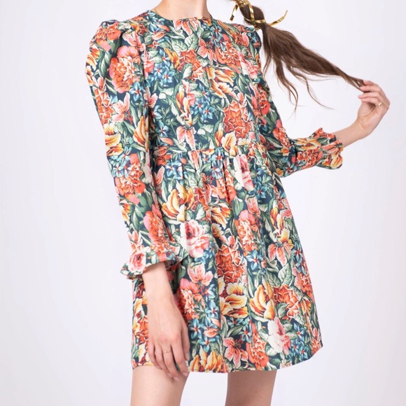Batsheva x Laura Ashley Archive Print Seren Floral Mini Dress - Picture 8 of 8